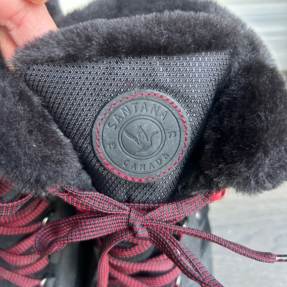 Santana Canada Mio Leather Insulated Waterproof Black Winter Boots Women’s Sz. 8 - Picture 7 of 17